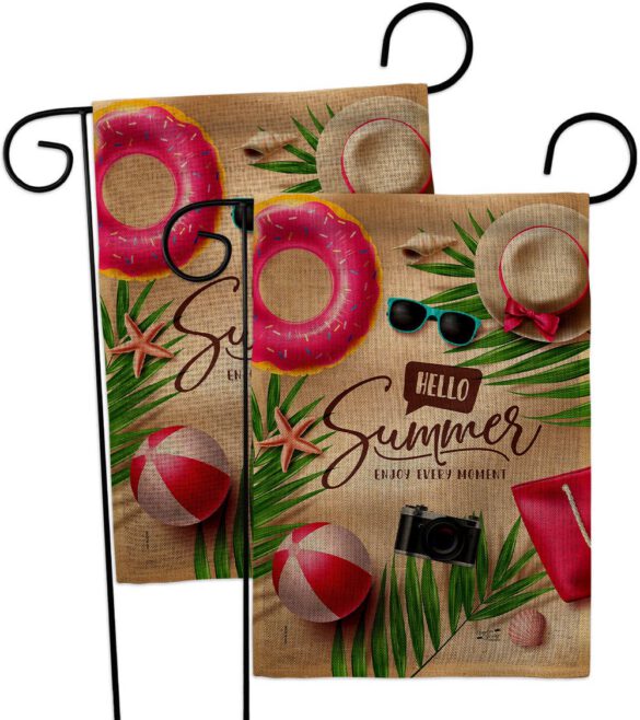 Enjoy Every Monent - Fun In The Sun Summer Horizontal Impressions Decorative Flags HG130399 Made In USA - Image 32