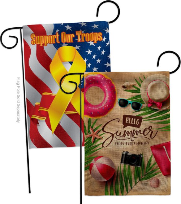 Enjoy Every Monent - Fun In The Sun Summer Horizontal Impressions Decorative Flags HG130399 Made In USA - Image 34
