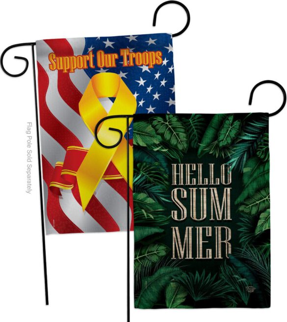 Hello Summer - Fun In The Sun Summer Vertical Impressions Decorative Flags HG190070 Made In USA - Image 34