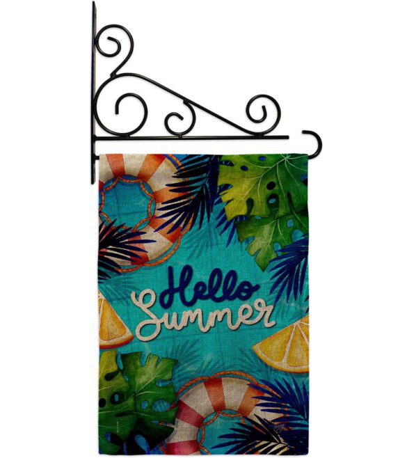 Hello Cool Summer - Fun In The Sun Summer Horizontal Impressions Decorative Flags HG120247 Made In USA - Image 38