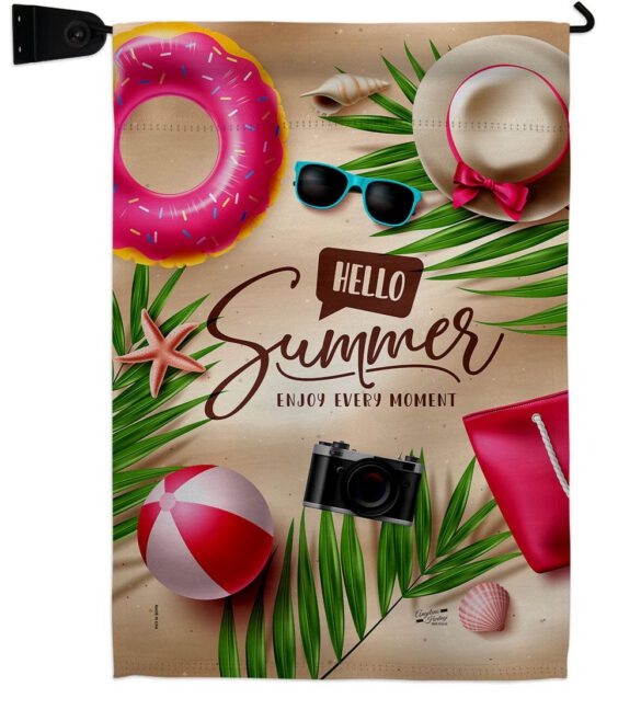 Enjoy Every Monent - Fun In The Sun Summer Horizontal Impressions Decorative Flags HG130399 Made In USA - Image 18