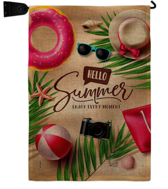 Enjoy Every Monent - Fun In The Sun Summer Horizontal Impressions Decorative Flags HG130399 Made In USA - Image 39