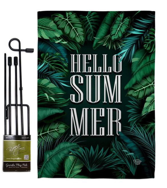 Hello Summer - Fun In The Sun Summer Vertical Impressions Decorative Flags HG190070 Made In USA - Image 4