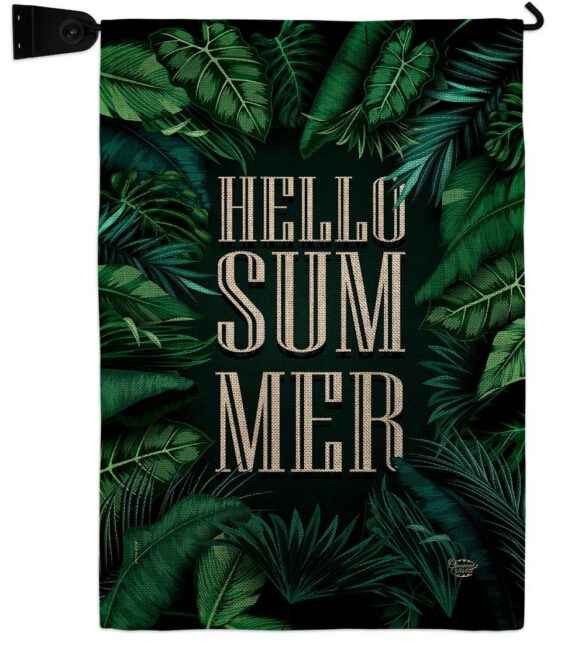 Hello Summer - Fun In The Sun Summer Vertical Impressions Decorative Flags HG190070 Made In USA - Image 39