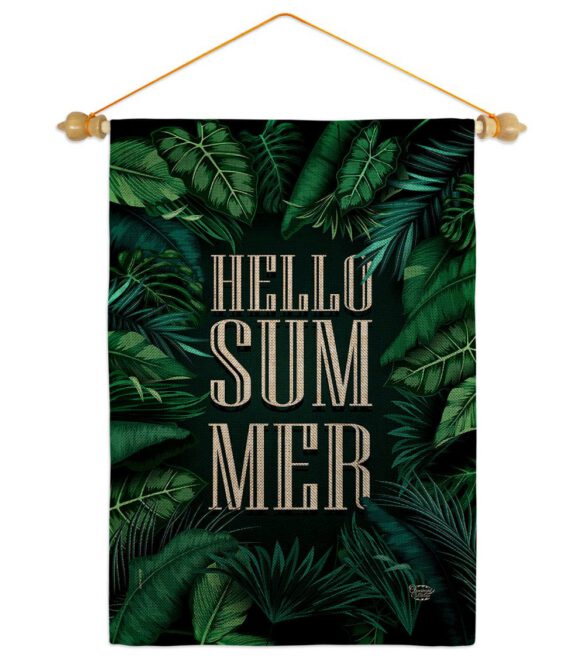 Hello Summer - Fun In The Sun Summer Vertical Impressions Decorative Flags HG190070 Made In USA - Image 40