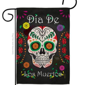 Dia de los Muertos - Halloween Fall Vertical Impressions Decorative Flags HG112009 Made In USA