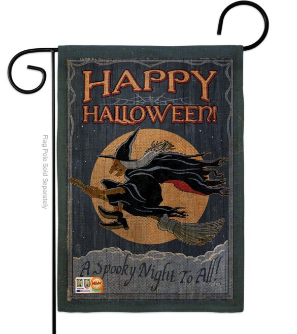 A Spooky Night To All - Halloween Fall Vertical Impressions Decorative Flags HG112063 Made In USA - Image 9