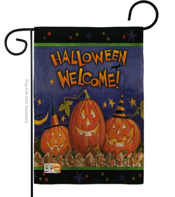 Halloween Welcome - Halloween Fall Vertical Impressions Decorative Flags HG112079 Made In USA - Image 8