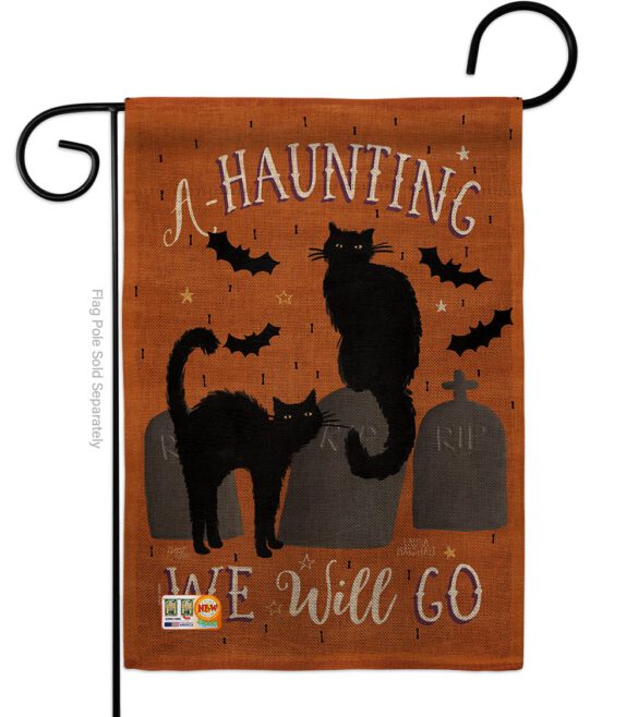 Haunting We Go - Halloween Fall Vertical Impressions Decorative Flags HG112081 Made In USA - Image 8