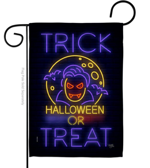 Halloween Dracula - Halloween Fall Vertical Impressions Decorative Flags HG112087 Made In USA