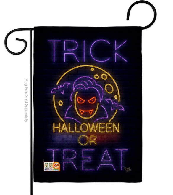 Halloween Dracula - Halloween Fall Vertical Impressions Decorative Flags HG112087 Made In USA - Image 8