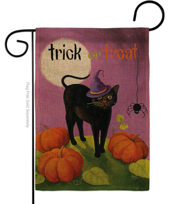 Halloween Cat - Halloween Fall Vertical Impressions Decorative Flags HG112095 Made In USA - Image 11