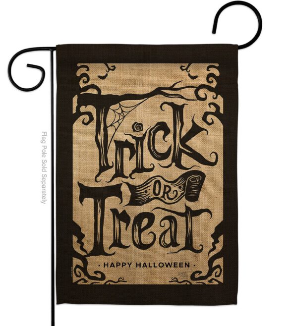Halloween Trick - Halloween Fall Vertical Impressions Decorative Flags HG112100 Made In USA
