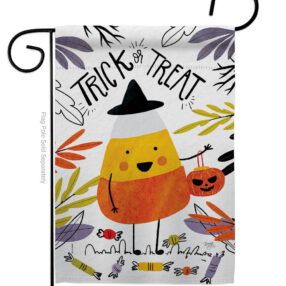 Candy Corn - Halloween Fall Vertical Impressions Decorative Flags HG112103 Made In USA