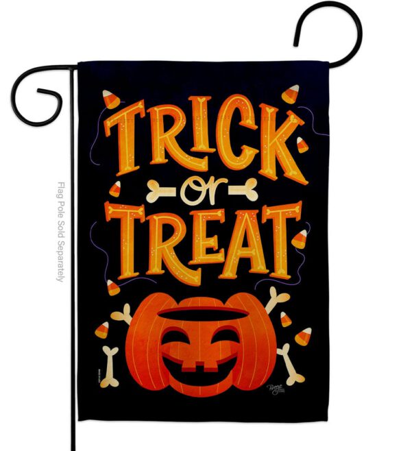 Happy Pumpkin - Halloween Fall Vertical Impressions Decorative Flags HG112106 Made In USA