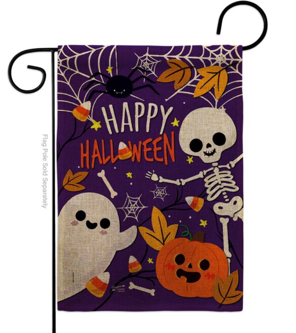 Happy Halloween - Halloween Fall Vertical Impressions Decorative Flags HG137237 Made In USA - Image 11