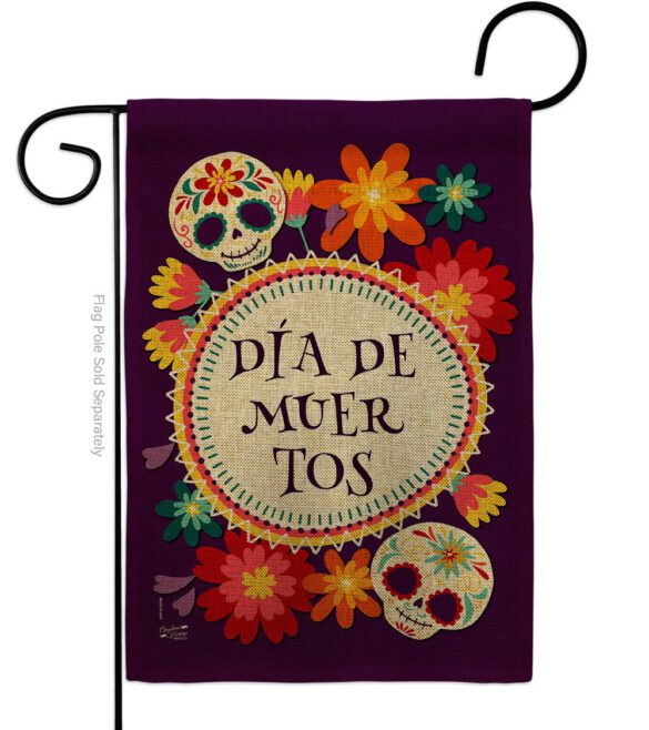 Celebrate Dia de Muertos - Halloween Fall Vertical Impressions Decorative Flags HG137249 Made In USA - Image 11