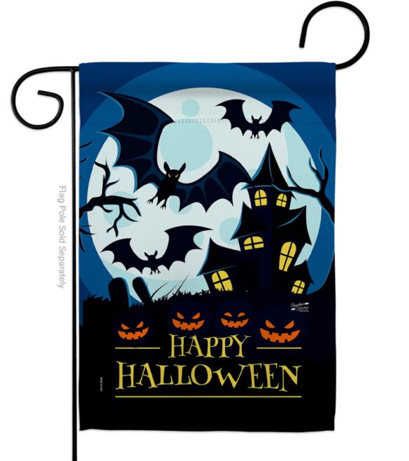 Halloween Night - Halloween Fall Vertical Impressions Decorative Flags HG137251 Made In USA
