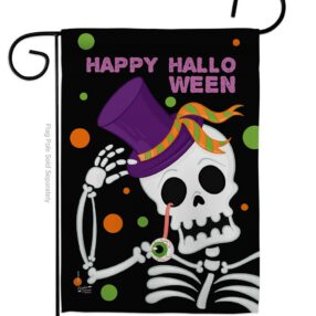 Happy Halloween - Halloween Fall Vertical Impressions Decorative Flags HG137262 Made In USA