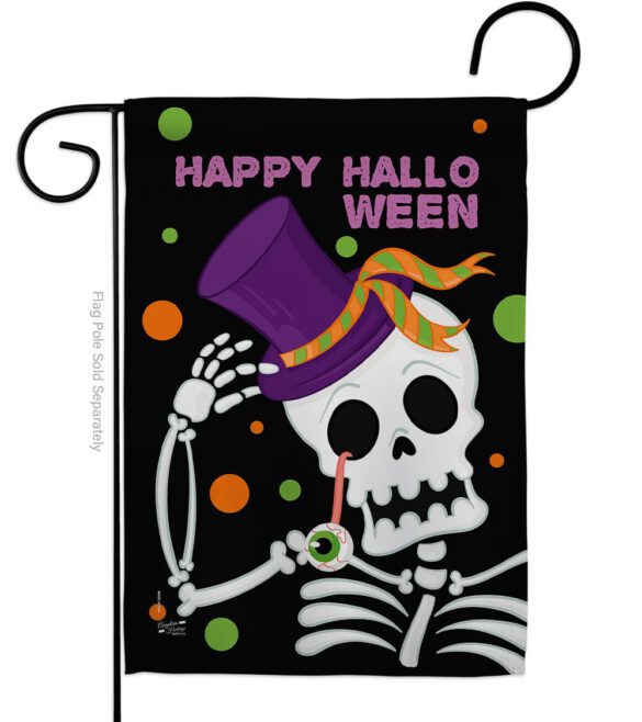Happy Halloween - Halloween Fall Vertical Impressions Decorative Flags HG137262 Made In USA