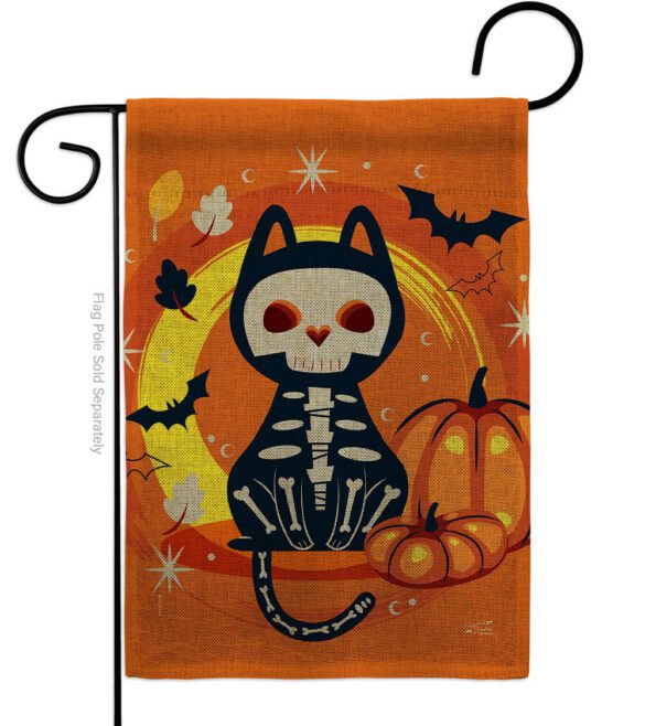 Halloween Black Cat - Halloween Fall Vertical Impressions Decorative Flags HG137265 Made In USA - Image 11