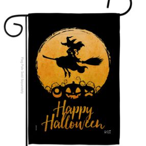 Halloween Witch - Halloween Fall Vertical Impressions Decorative Flags HG137306 Made In USA