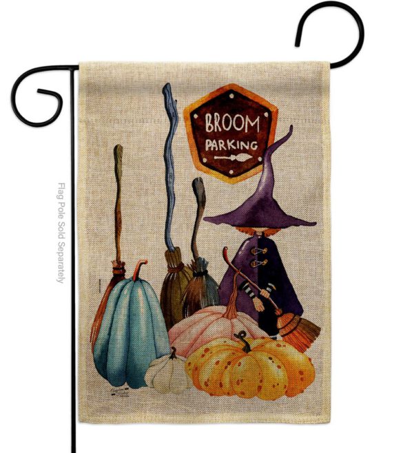 Broom Stop - Halloween Fall Vertical Impressions Decorative Flags HG137584 Made In USA - Image 13