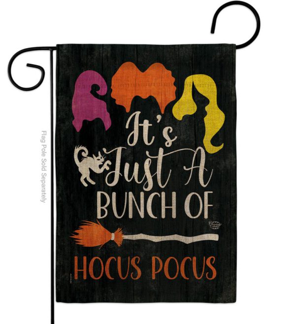 Bunch of Hocus Pocus - Halloween Fall Vertical Impressions Decorative Flags HG190179 Made In USA - Image 22