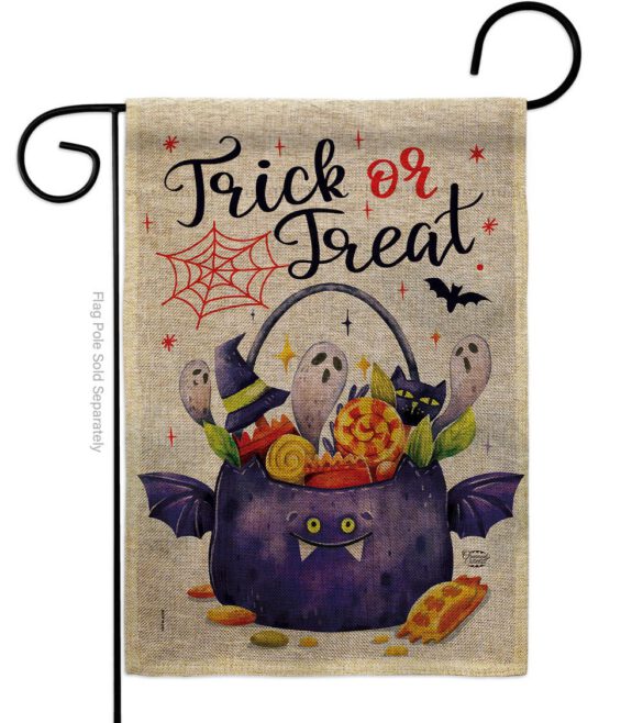 Full Treat - Halloween Fall Vertical Impressions Decorative Flags HG190180 Made In USA - Image 22