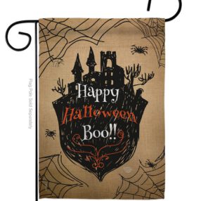 Happy Halloween Boo - Halloween Fall Vertical Impressions Decorative Flags HG191020 Made In USA