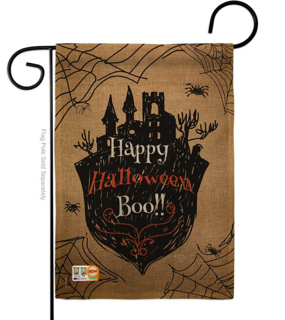 Happy Halloween Boo - Halloween Fall Vertical Impressions Decorative Flags HG191020 Made In USA - Image 8