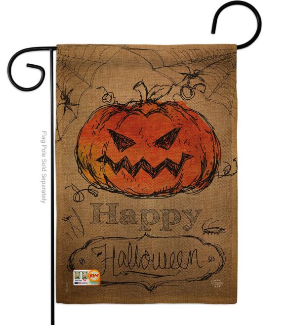 Happy Halloween - Halloween Fall Vertical Impressions Decorative Flags HG191023 Made In USA - Image 8