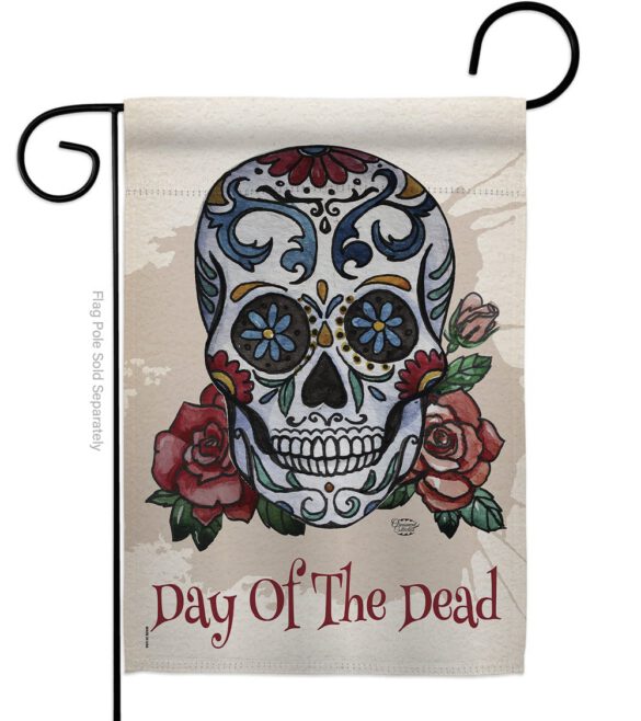 Day of the Dead - Halloween Fall Vertical Impressions Decorative Flags HG191026 Made In USA