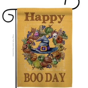 Happy Boo Day - Halloween Fall Vertical Impressions Decorative Flags HG191028 Made In USA