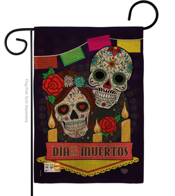Dia de los Muertos - Halloween Fall Vertical Impressions Decorative Flags HG191029 Made In USA - Image 8