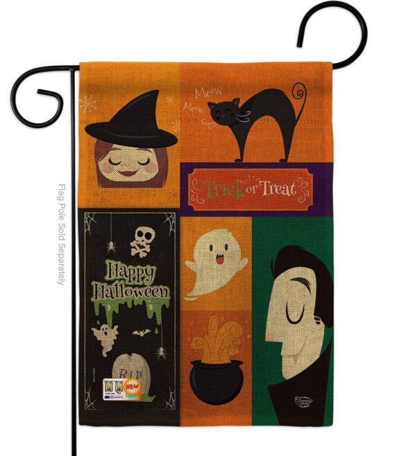 Halloween Trick or Treat - Halloween Fall Vertical Impressions Decorative Flags HG191030 Made In USA - Image 8
