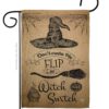 Flip my Witch Switch - Halloween Fall Vertical Impressions Decorative Flags HG191031 Made In USA
