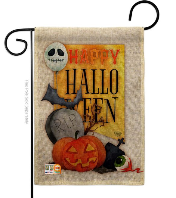 Happy Halloween Spirit - Halloween Fall Vertical Impressions Decorative Flags HG192073 Made In USA - Image 8