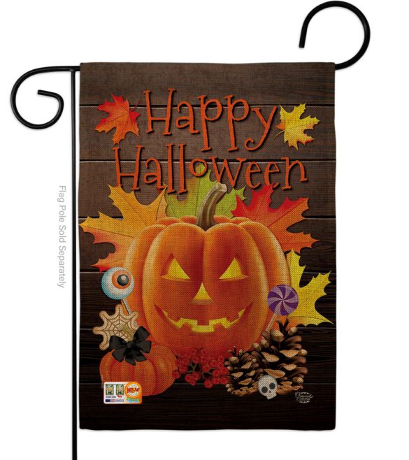 Evil Halloween Pumpkin - Halloween Fall Vertical Impressions Decorative Flags HG192141 Made In USA - Image 8
