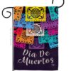 Dia De Muertos - Halloween Fall Vertical Impressions Decorative Flags HG192214 Made In USA
