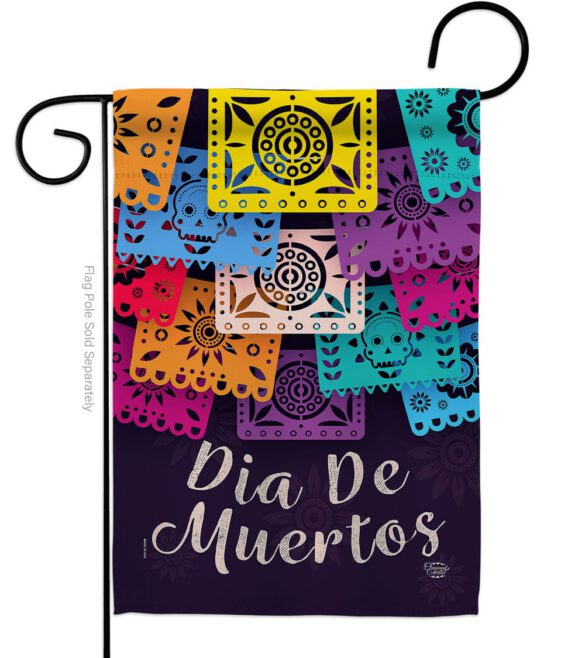 Dia De Muertos - Halloween Fall Vertical Impressions Decorative Flags HG192214 Made In USA
