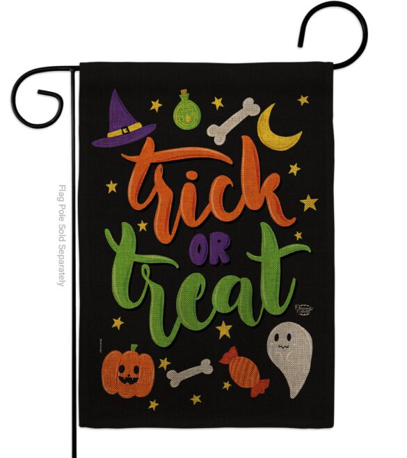 Cute Trick or Treat - Halloween Fall Vertical Impressions Decorative Flags HG192220 Made In USA - Image 11