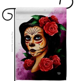 Elegant Skull - Halloween Fall Vertical Impressions Decorative Flags HG192715 Made In USA