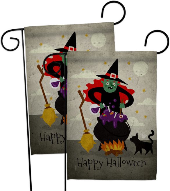Casting Spells - Halloween Fall Horizontal Impressions Decorative Flags HG190173 Made In USA - Image 11