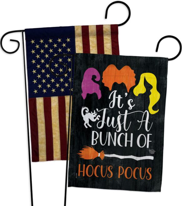 Bunch of Hocus Pocus - Halloween Fall Vertical Impressions Decorative Flags HG190179 Made In USA - Image 7