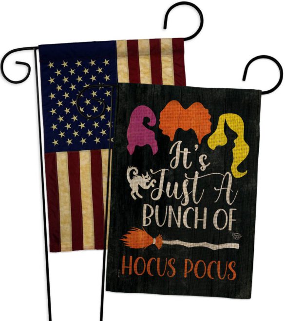 Bunch of Hocus Pocus - Halloween Fall Vertical Impressions Decorative Flags HG190179 Made In USA - Image 28