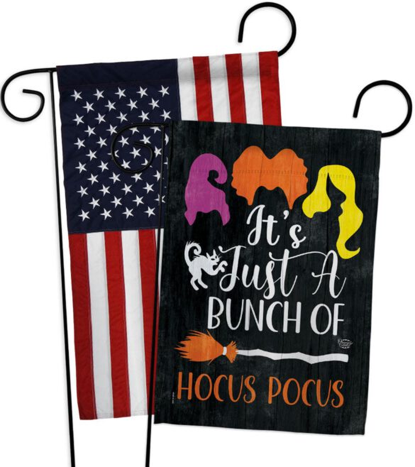 Bunch of Hocus Pocus - Halloween Fall Vertical Impressions Decorative Flags HG190179 Made In USA - Image 9
