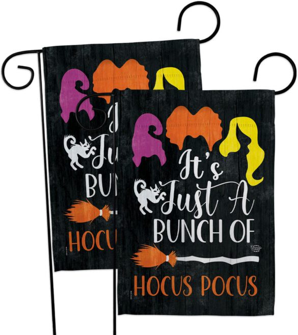 Bunch of Hocus Pocus - Halloween Fall Vertical Impressions Decorative Flags HG190179 Made In USA - Image 11
