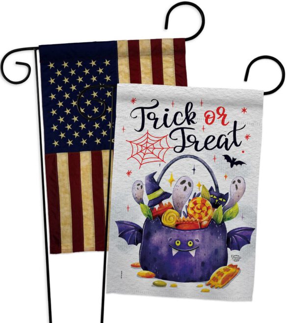 Full Treat - Halloween Fall Vertical Impressions Decorative Flags HG190180 Made In USA - Image 7