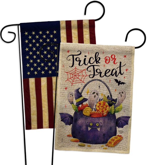 Full Treat - Halloween Fall Vertical Impressions Decorative Flags HG190180 Made In USA - Image 28